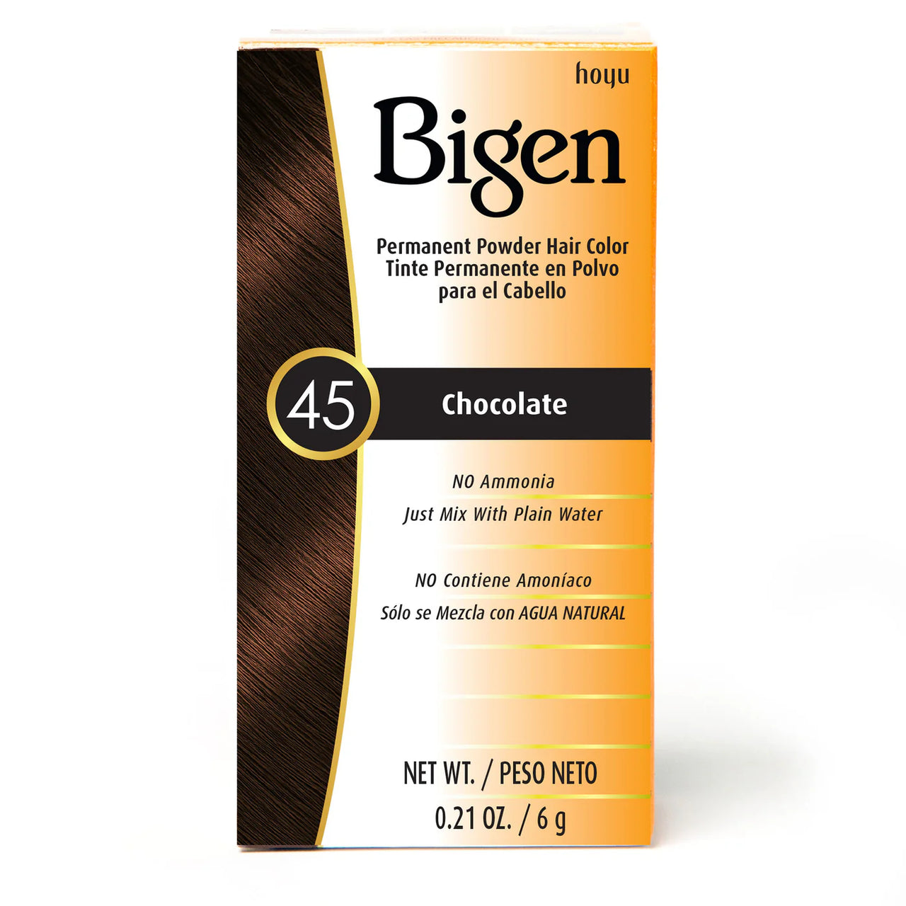 Bigen Permanent Powder Hair Color 45 Chocolate 0.21 Oz. / 6 g - ANNS BEAUTY SUPPLY