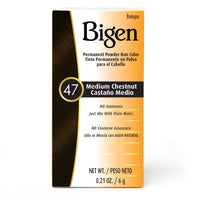 Bigen Permanent Powder Hair Color 47 Medium Chestnut 0.21 oz - ANNS BEAUTY SUPPLY