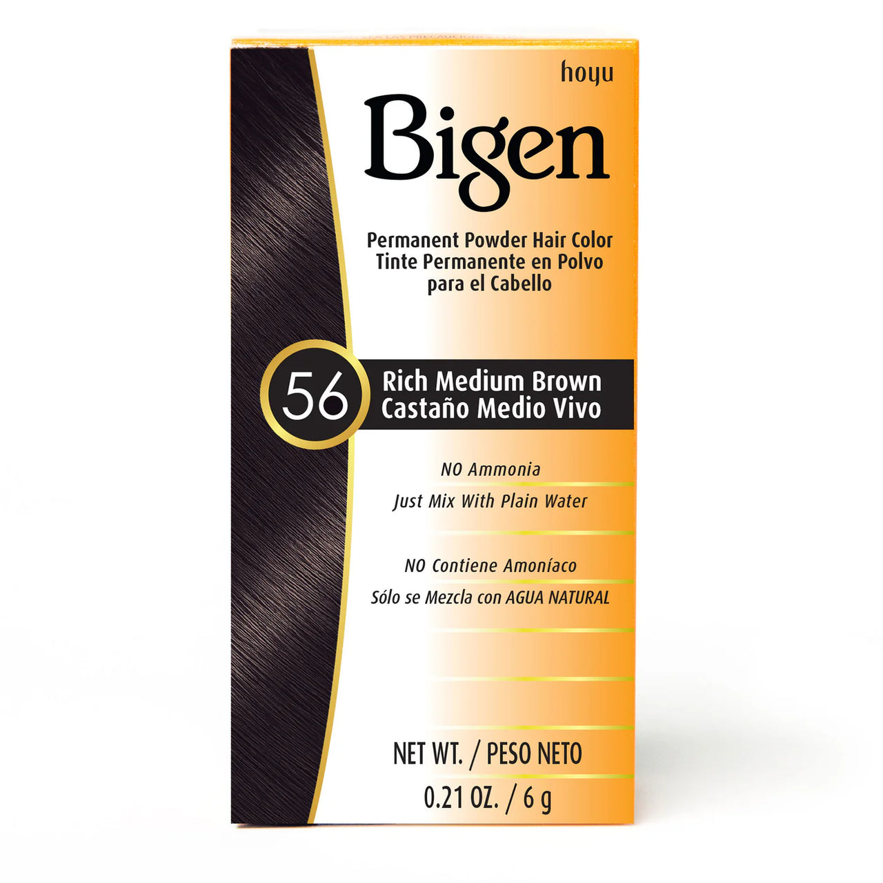 Bigen Permanent Powder Hair Color 56 Rich Medium Brown 0.21 oz - ANNS BEAUTY SUPPLY