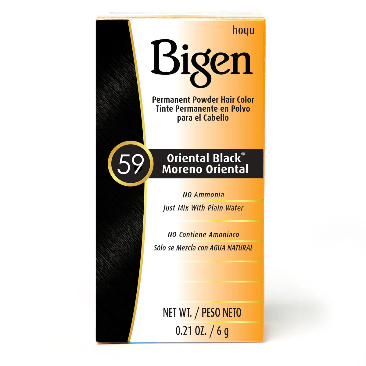 Bigen Permanent Powder Hair Color 59 Oriental Black 0.21 oz. / 6 g