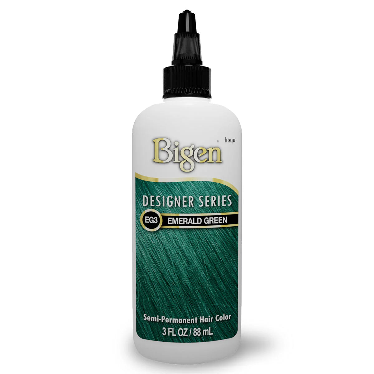 Bigen Designer Series Semi-Permanent Hair Color EG3 Emerald Green 3 FL OZ / 88 mL