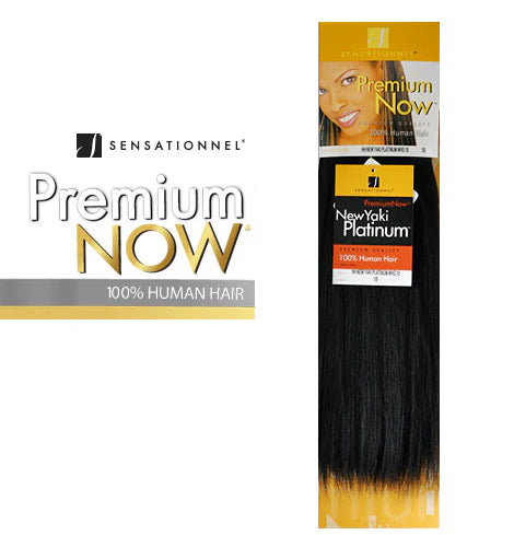 Sensationnel Premium Now 100% Human Hair Weave – New Yaki Platinum Texture - ANNS BEAUTY SUPPLY