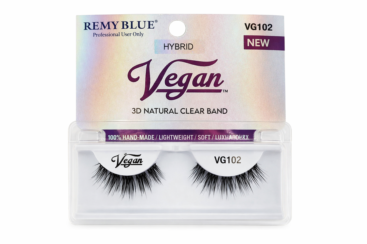 Remy Blue Vegan Hybrid False Eyelashes VG102 - ANNS BEAUTY SUPPLY