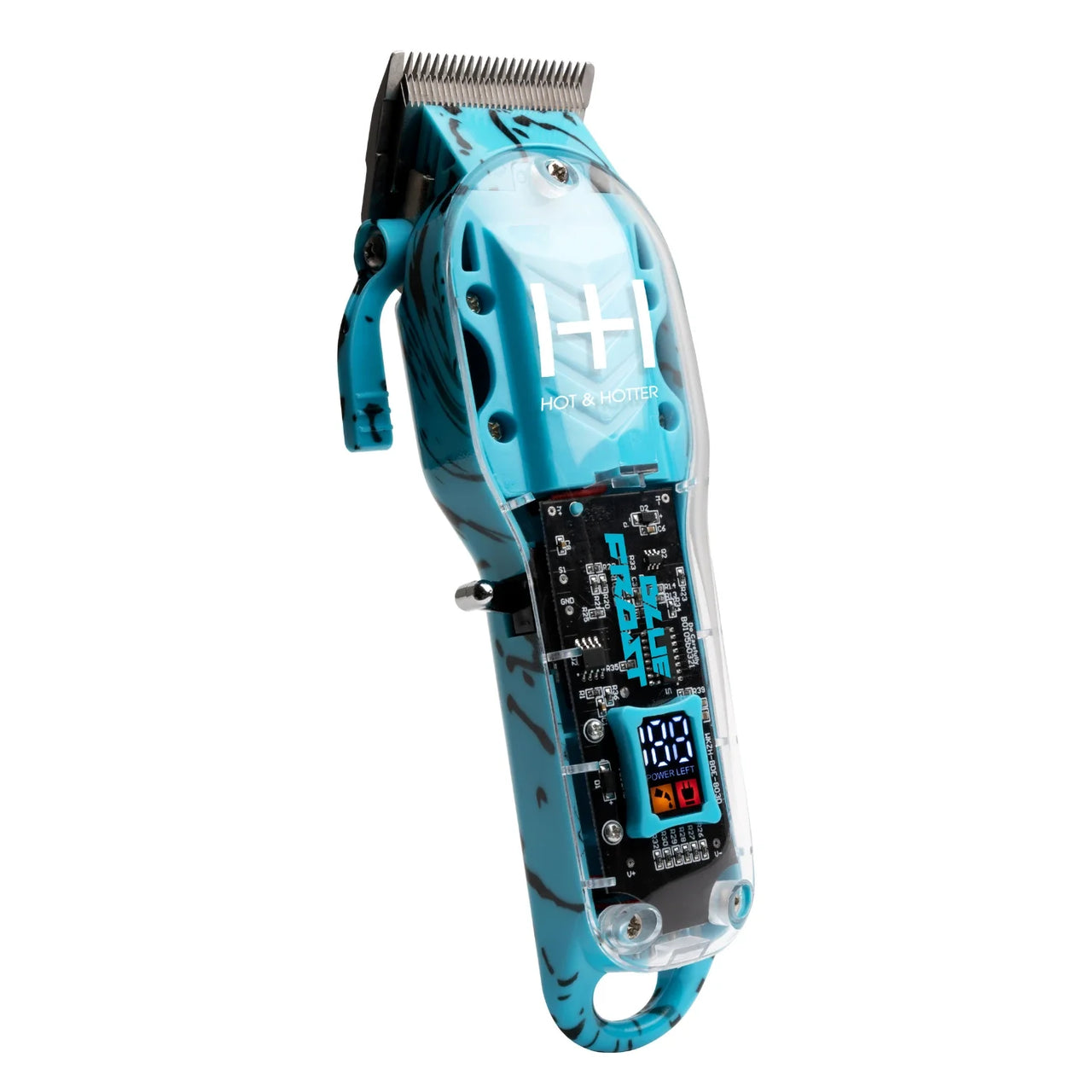 Hot & Hotter Professional Rechargeable Clippers Blue Frost - ANNS BEAUTY SUPPLY