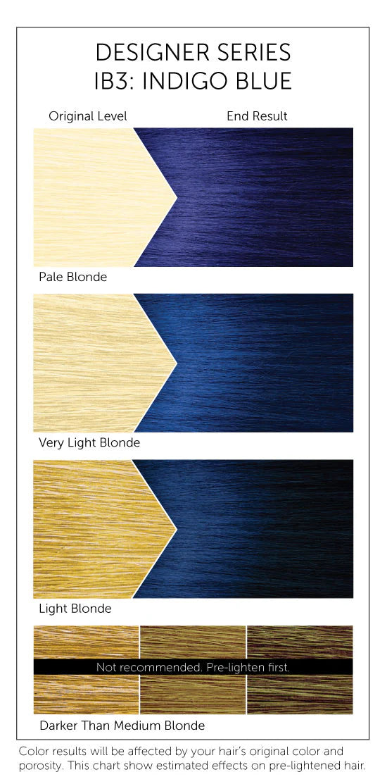 Bigen Designer Series Semi-Permanent Hair Color IB3 Indigo Blue 3 FL OZ / 88 mL