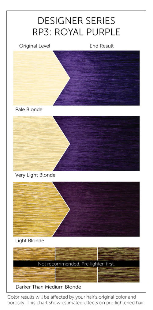Bigen Designer Series Semi-Permanent Hair Color RP3 Royal Purple 3 FL OZ / 88 mL