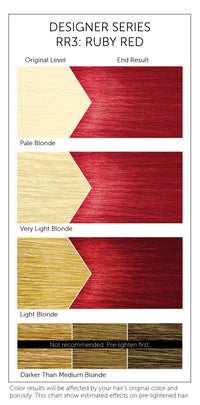 Bigen Designer Series Semi-Permanent Hair Color RR3 Ruby Red 3 FL OZ / 88 mL