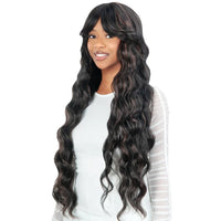 Cutie Collection CT195 Curtain Bang Long Wavy Full Wig