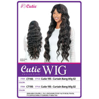 Cutie Collection CT195 Curtain Bang Long Wavy Full Wig