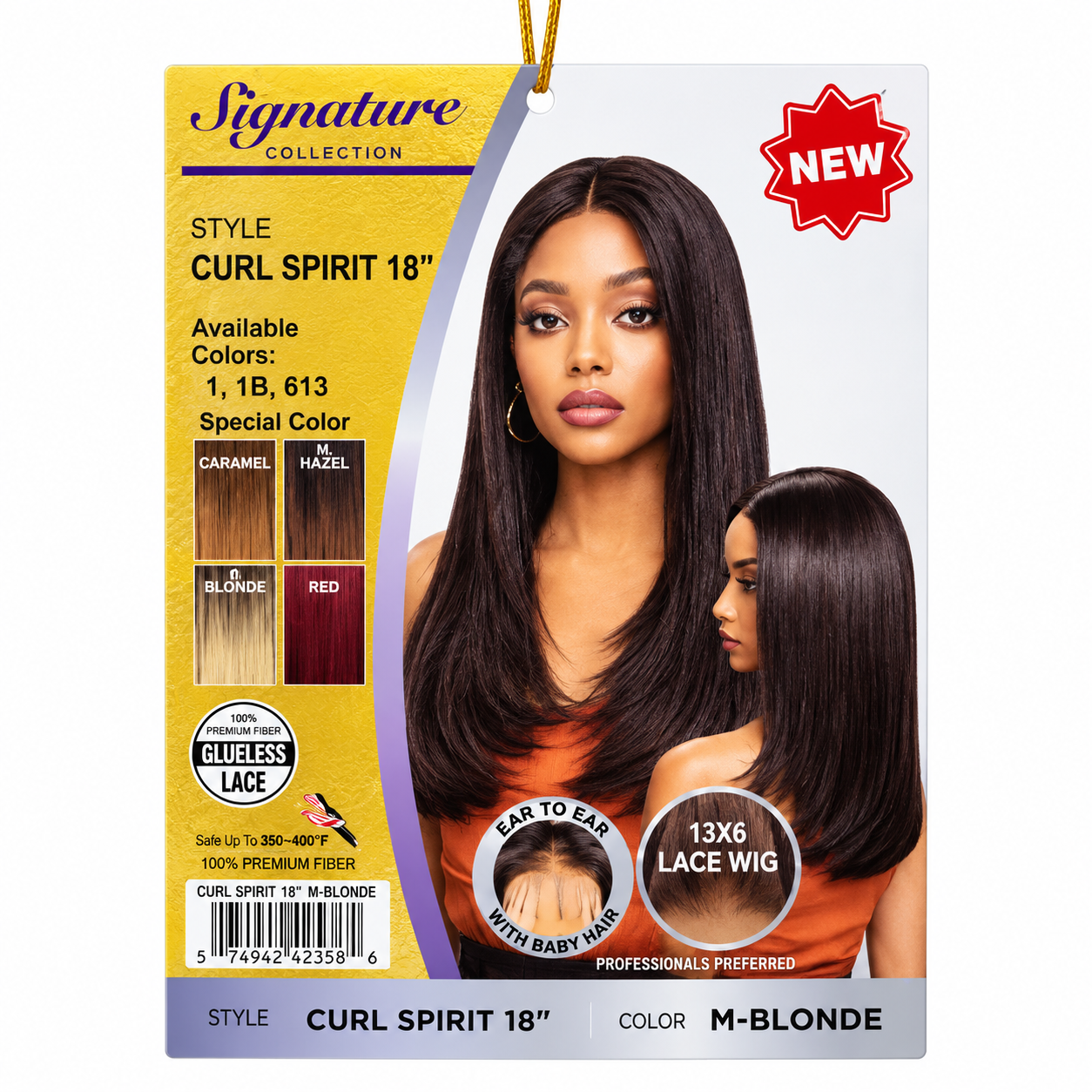 Signature Collection Glueless Lace Front Wig – Curl Spirit 18"