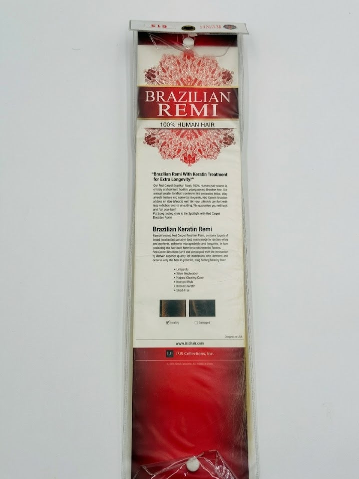 ISIS Red Carpet Collection: Brazilian Remi 100% Human Hair - Yaky 10" (Color 613) - ANNS BEAUTY SUPPLY