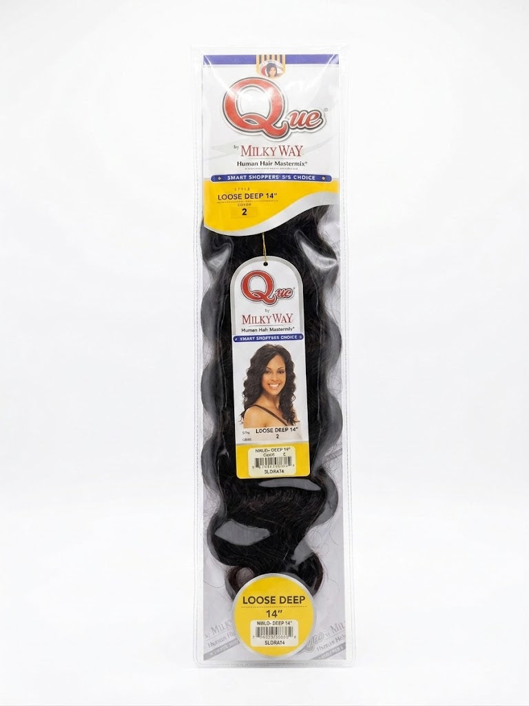 Que by MilkyWay Human Hair Mastermix – Loose Deep 14"