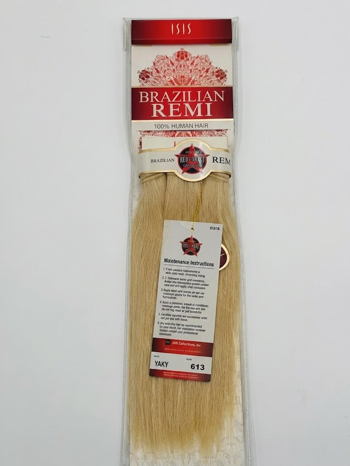 ISIS Red Carpet Collection: Brazilian Remi 100% Human Hair - Yaky 10" (Color 613) - ANNS BEAUTY SUPPLY