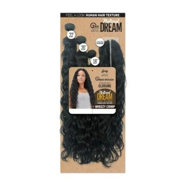 Zury Multi Pack Breezy Crimp 18 20 22 with Closure - ANNS BEAUTY SUPPLY