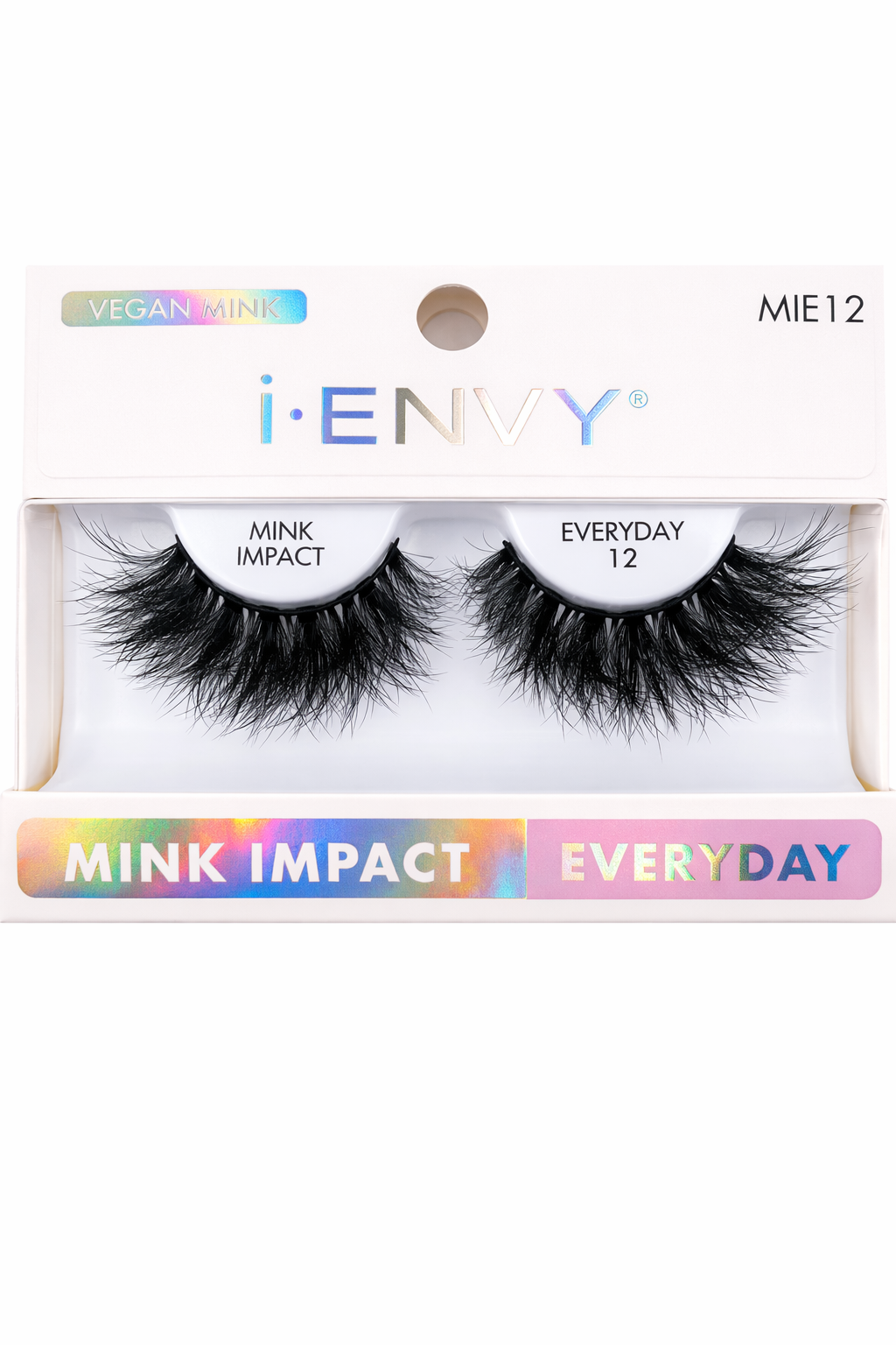 i Envy Mink Impact Everyday 12 Vegan Mink Strip Lashes MIE12 - ANNS BEAUTY SUPPLY