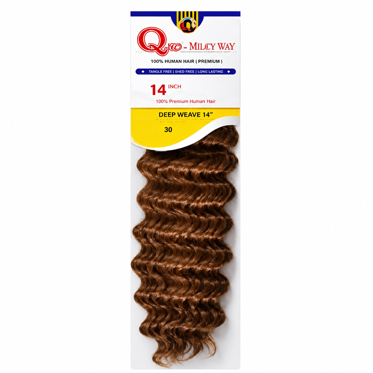 Milky Way Que Mastermix Human Hair Blend Weave Deep Weave 10"