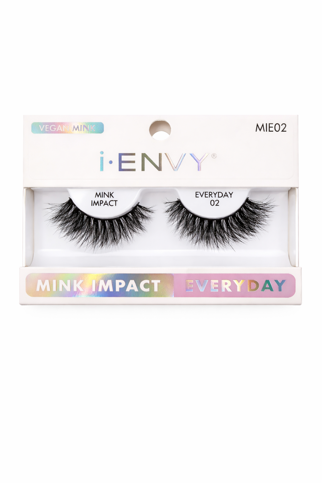 i Envy Mink Impact Everyday 02 Vegan Mink Strip Lashes MIE02 - ANNS BEAUTY SUPPLY