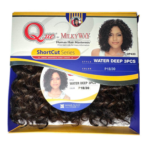 Que by MilkyWay Human Hair Mastermix ShortCut Series – Water Deep 3PCS