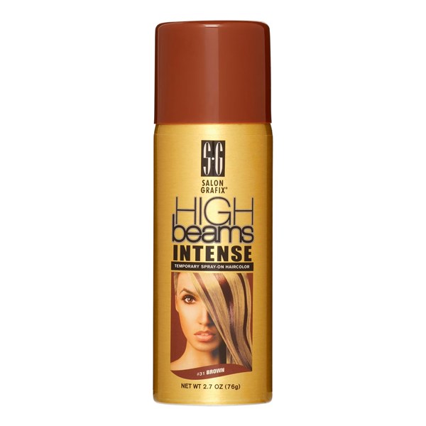 Salon Grafix High Beams Intense Temporary Spray-On Haircolor Brown Net Wt 2.7 Oz / 76 g