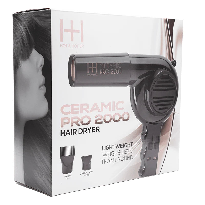 Hot & Hotter Ceramic Pro 2000 Hair Dryer