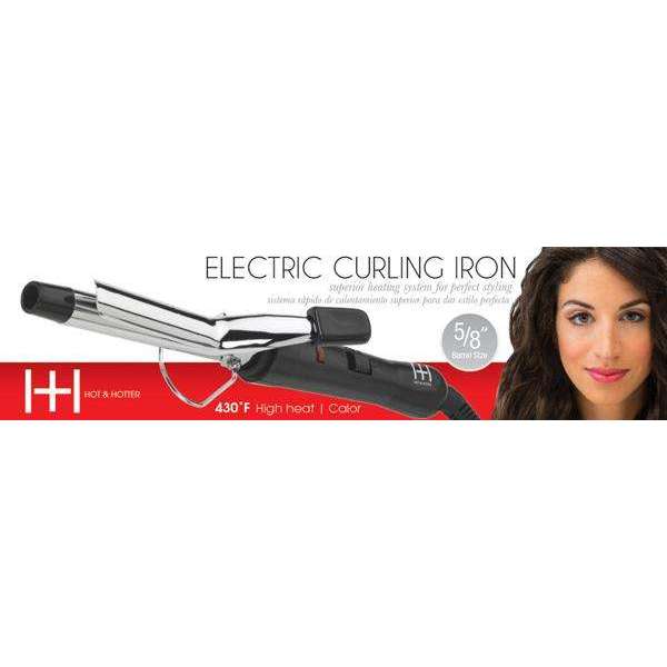 Hot & Hotter Electric Curling Iron – 5/8" Barrel – Up to 430°F - ANNS BEAUTY SUPPLY
