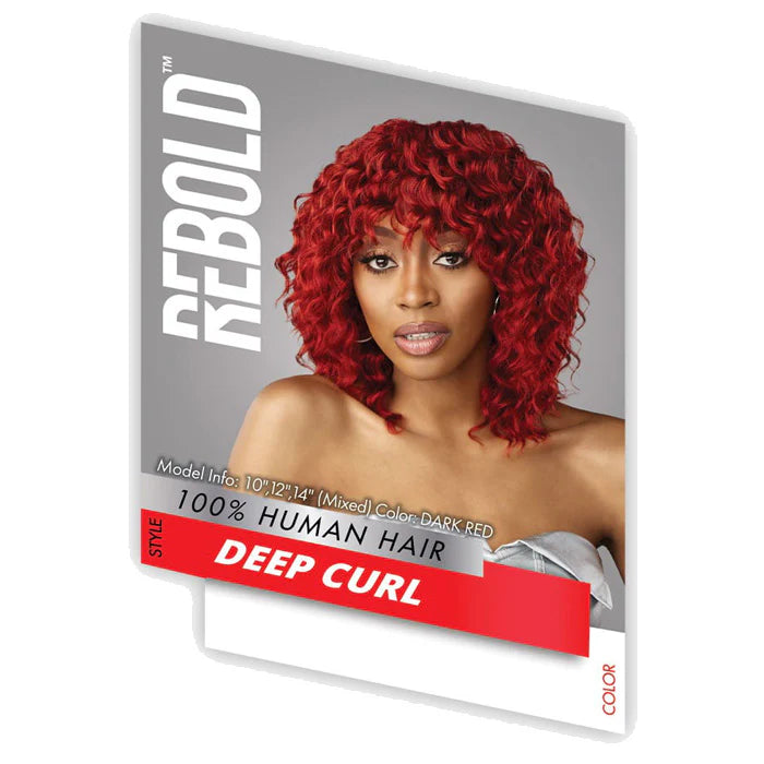 Sensationnel Rebold 100 Percent Human Hair Deep Curl Weave 14"