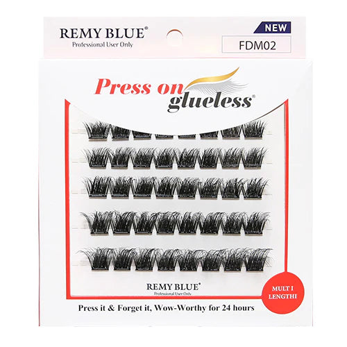 Remy Blue Press On Glueless Multi Length FDM02 - ANNS BEAUTY SUPPLY