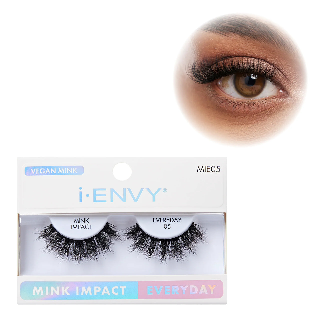 i Envy Mink Impact Everyday 05 Vegan Mink Strip Lashes MIE05 - ANNS BEAUTY SUPPLY