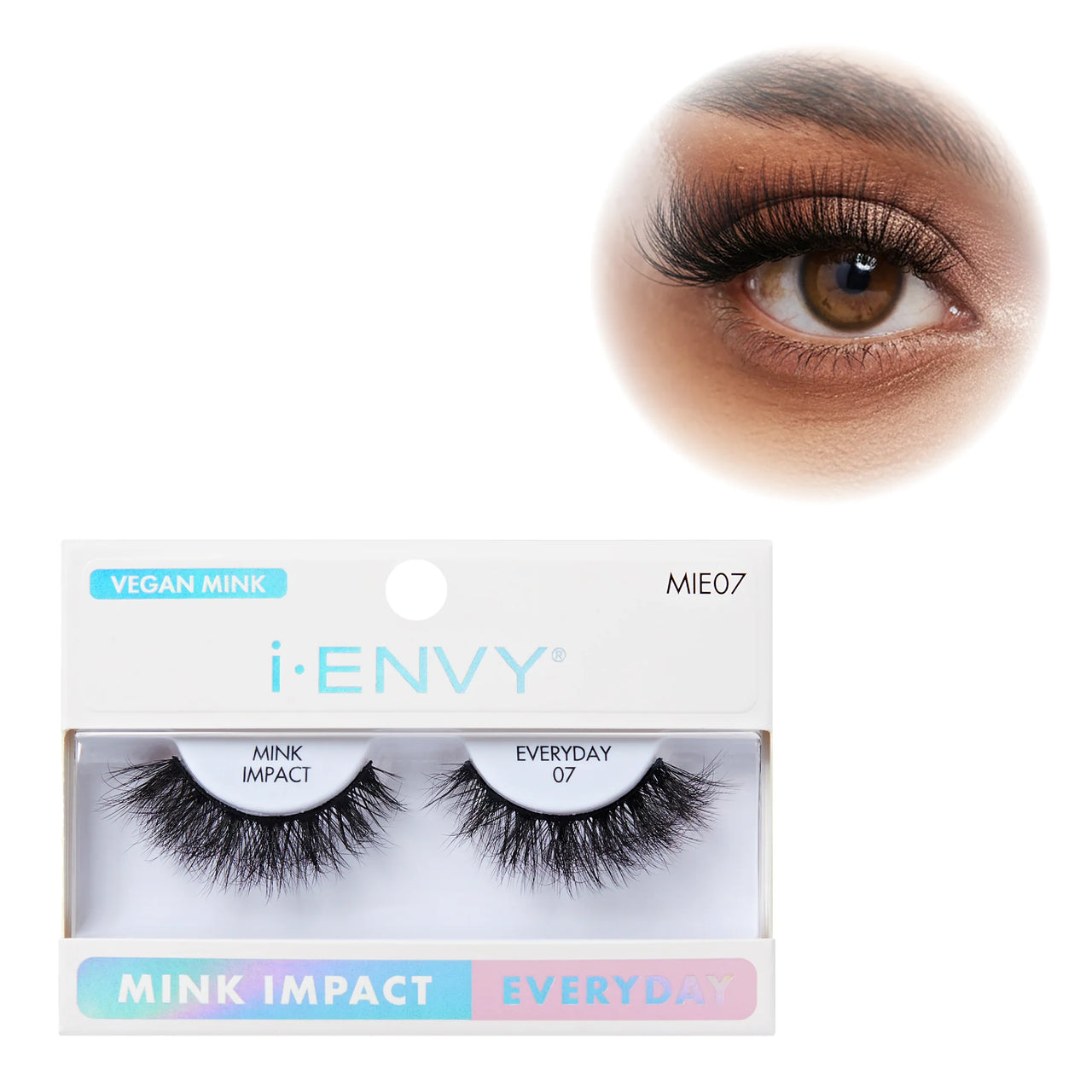 i Envy Mink Impact Everyday 07 Vegan Mink Strip Lashes MIE07 - ANNS BEAUTY SUPPLY