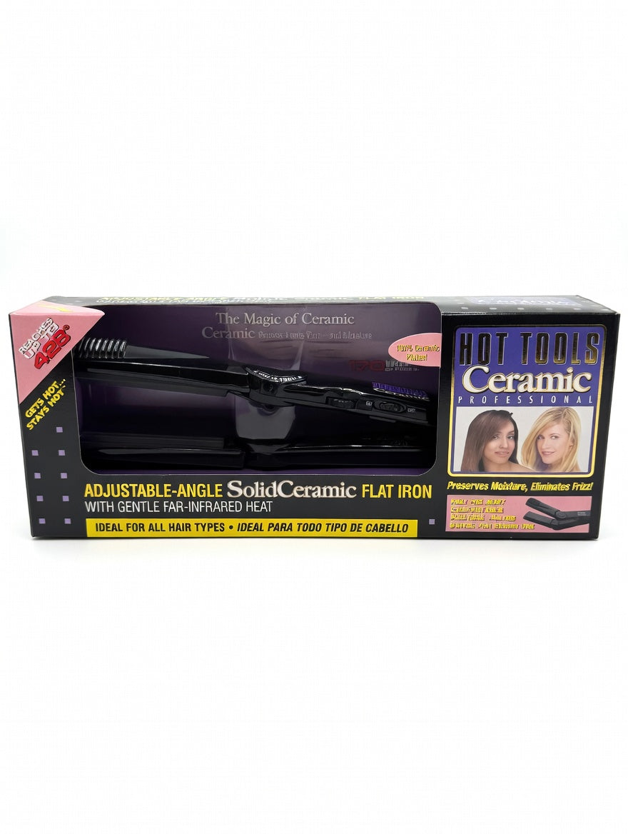 Hot Tools Ceramic Adjustable Angle Flat Iron 1 1/2 Inch 1172 - ANNS BEAUTY SUPPLY
