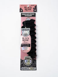 Vivica A. Fox Black Rose Feather Crochet 100% Unprocessed Virgin Remi Human Hair – Deep Wave 14
