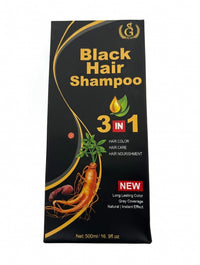 GG10 Black Hair Shampoo 3 In 1 Gray Coverage 500 ml - ANNS BEAUTY SUPPLY
