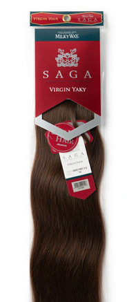 MilkyWay Saga Silver Virgin Yaky 100% Human Hair 10