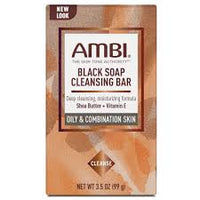 Ambi Black Soap Cleansing Bar for Oily & Combination Skin – 3.5 oz - ANNS BEAUTY SUPPLY