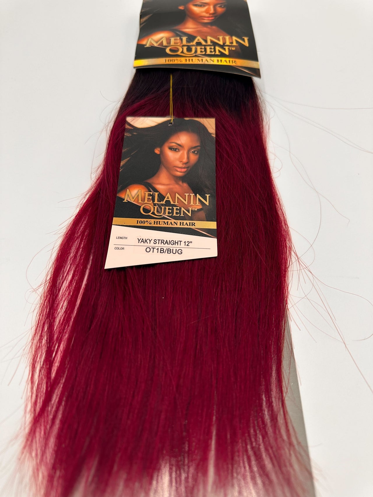 Melanin Queen 100% Human Hair Weave – Straight 12" (OT1BBUG) - ANNS BEAUTY SUPPLY