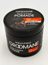 Red Pro Groomane Wave Control Pomade – Hair Strengthen 3 Oz - ANNS BEAUTY SUPPLY