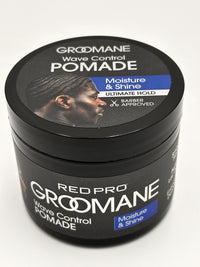 Red Pro Groomane Wave Control Pomade – Moisture & Shine 3 Oz