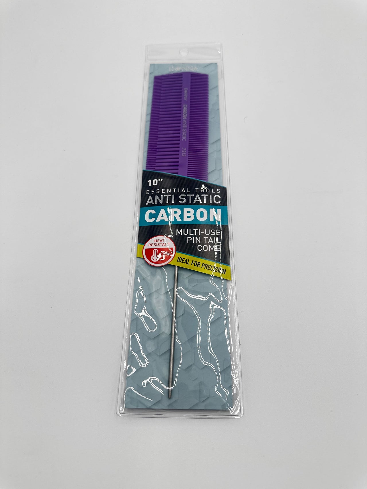 Donna 10" Anti-Static Carbon Multi-Use Pin Tail Co - ANNS BEAUTY SUPPLY