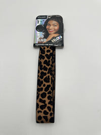Annie Adjustable Elastic Wig Band Velcro Leopard Print #3464