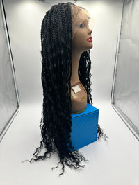 Kara Syn Queen Braid Nigeria Boho Knotless 13x4 Lace Front Wig 30 Inch - ANNS BEAUTY SUPPLY