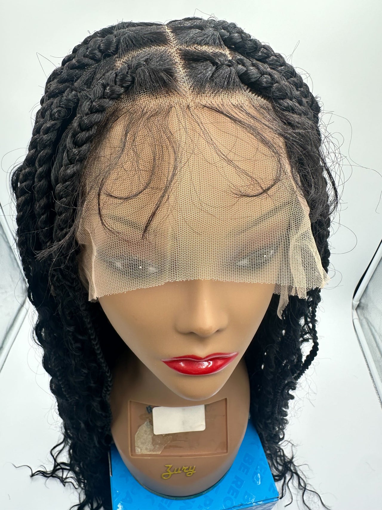 Kara Syn Queen Braid Nigeria Boho Knotless 13x4 Lace Front Wig 30 Inch - ANNS BEAUTY SUPPLY
