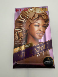 RED Premium Adjustable Satin Tie Bonnet Braid Mocha HQ253 Braid Mocha - ANNS BEAUTY SUPPLY