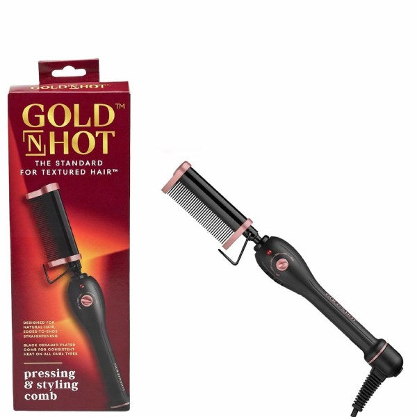 Gold N Hot Pressing & Styling Comb GH2500 - ANNS BEAUTY SUPPLY