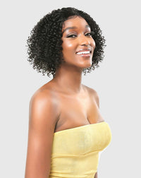 Vanessa THH Joey 100% Brazilian Human Hair HD Lace Front Wig – Hand-Tied Transparent Ear-to-Ear All-Back Curly Styler_OT30