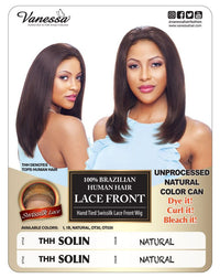 THH SOLIN Unprocessed 100% Brazilian Human Hair Lace Front Wig by Vanessa