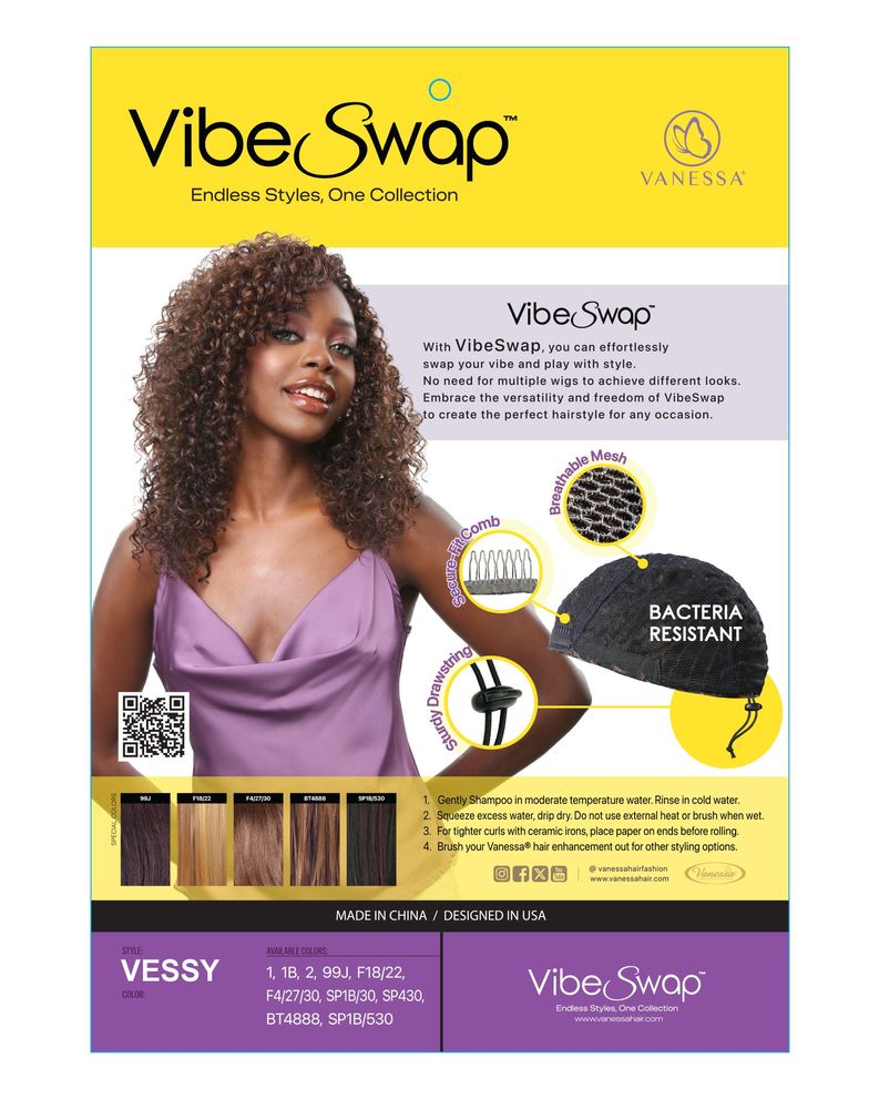 Vanessa Vibe Swap Half Wig Vessy - ANNS BEAUTY SUPPLY