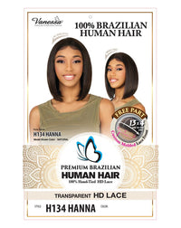 Vanessa H134 Hanna Premium Brazilian 100% Human Hair HD Lace Front Wig – 13