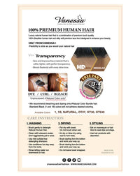 Vanessa H134 Hanna Premium Brazilian 100% Human Hair HD Lace Front Wig – 13