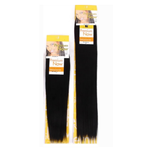 Sensationnel Premium Now 100% Human Hair Weave – Yaki Texture 10"-18" - ANNS BEAUTY SUPPLY