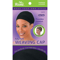 Ms Remi Mesh Weaving Cap Black One Size 4472 - ANNS BEAUTY SUPPLY